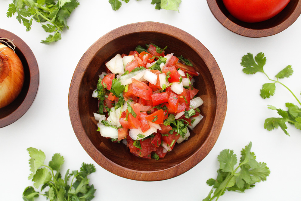 Easy Pico De Gallo Recipe_tomato and onion in bowl