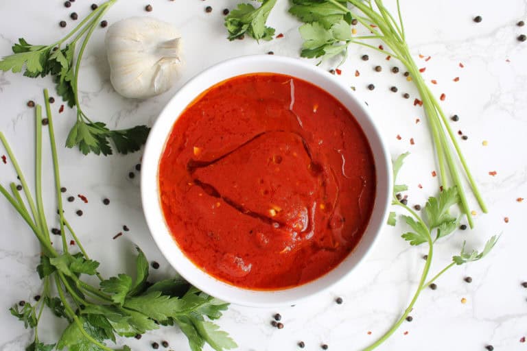 Quick Marinara Sauce in bowl