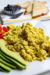 Tofu Scramble on a plate_Vertical