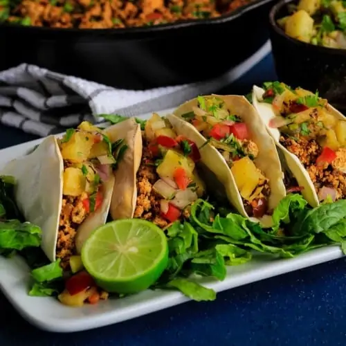 wonton-tacos on a plate