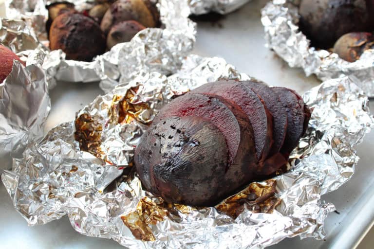 Roasted Beets in Foil