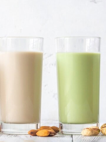 colored milk in glasses best milk for smoothies