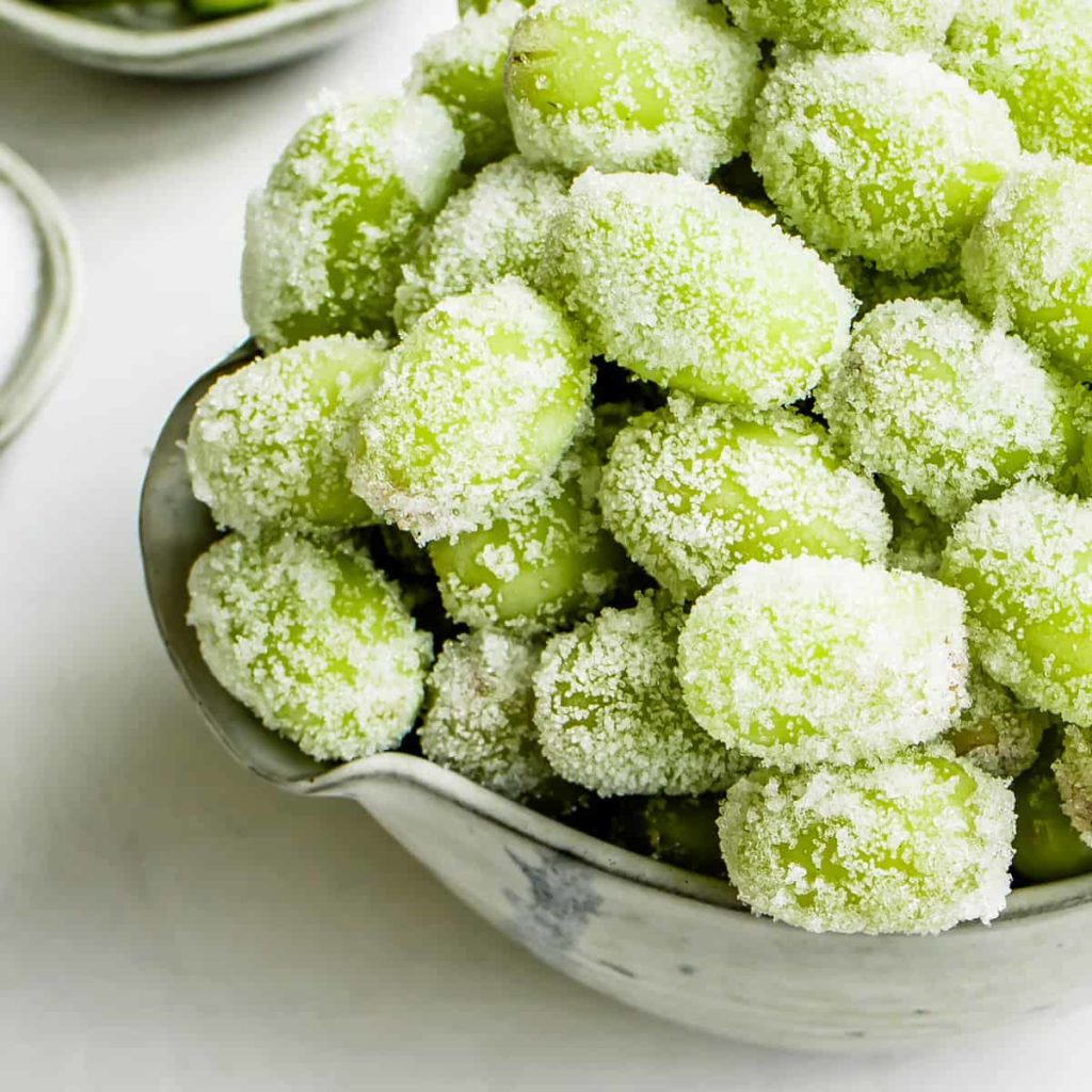 sour candy frozen green grapes